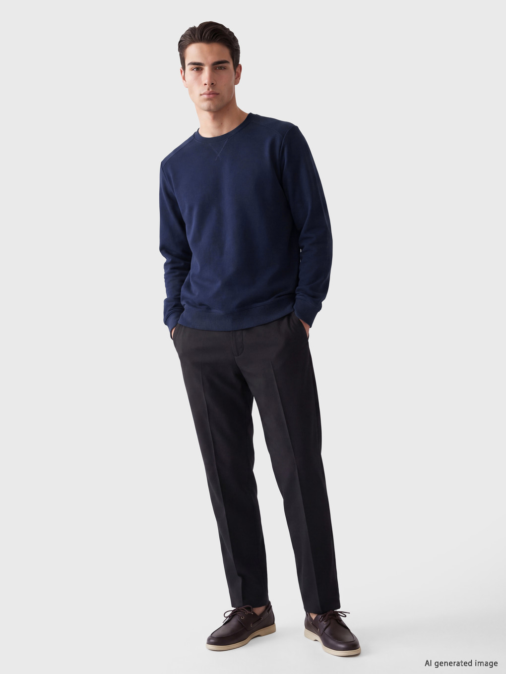 Crew Neck Men's Sweatshirt-1