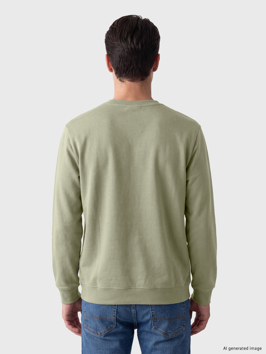 Crew Neck Men's Sweatshirt-2