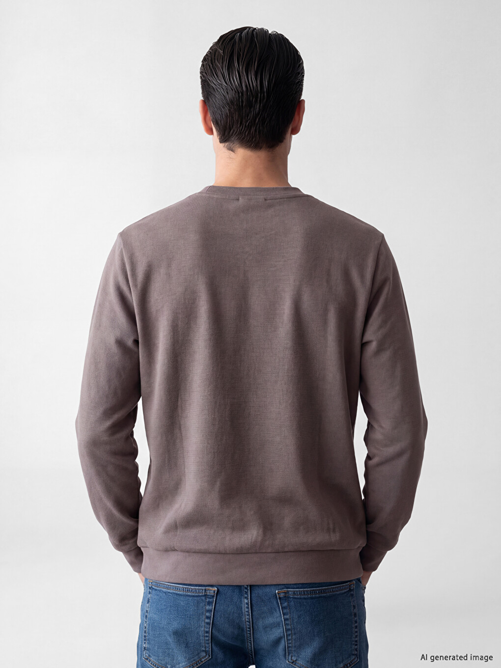 Man Brown Sweatshirt-2