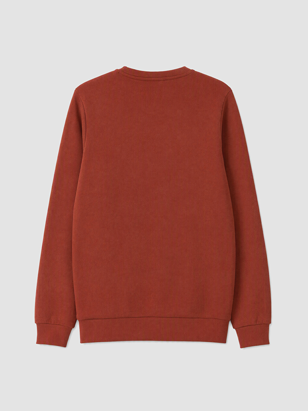 Mashkull Ngjyre Kafe Sweatshirt-5