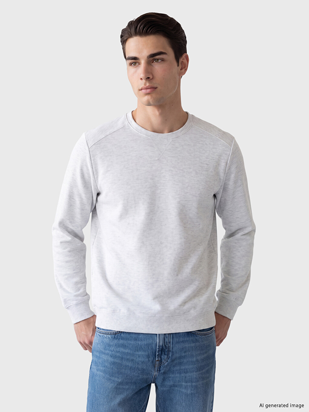 Man Grey Sweatshirt