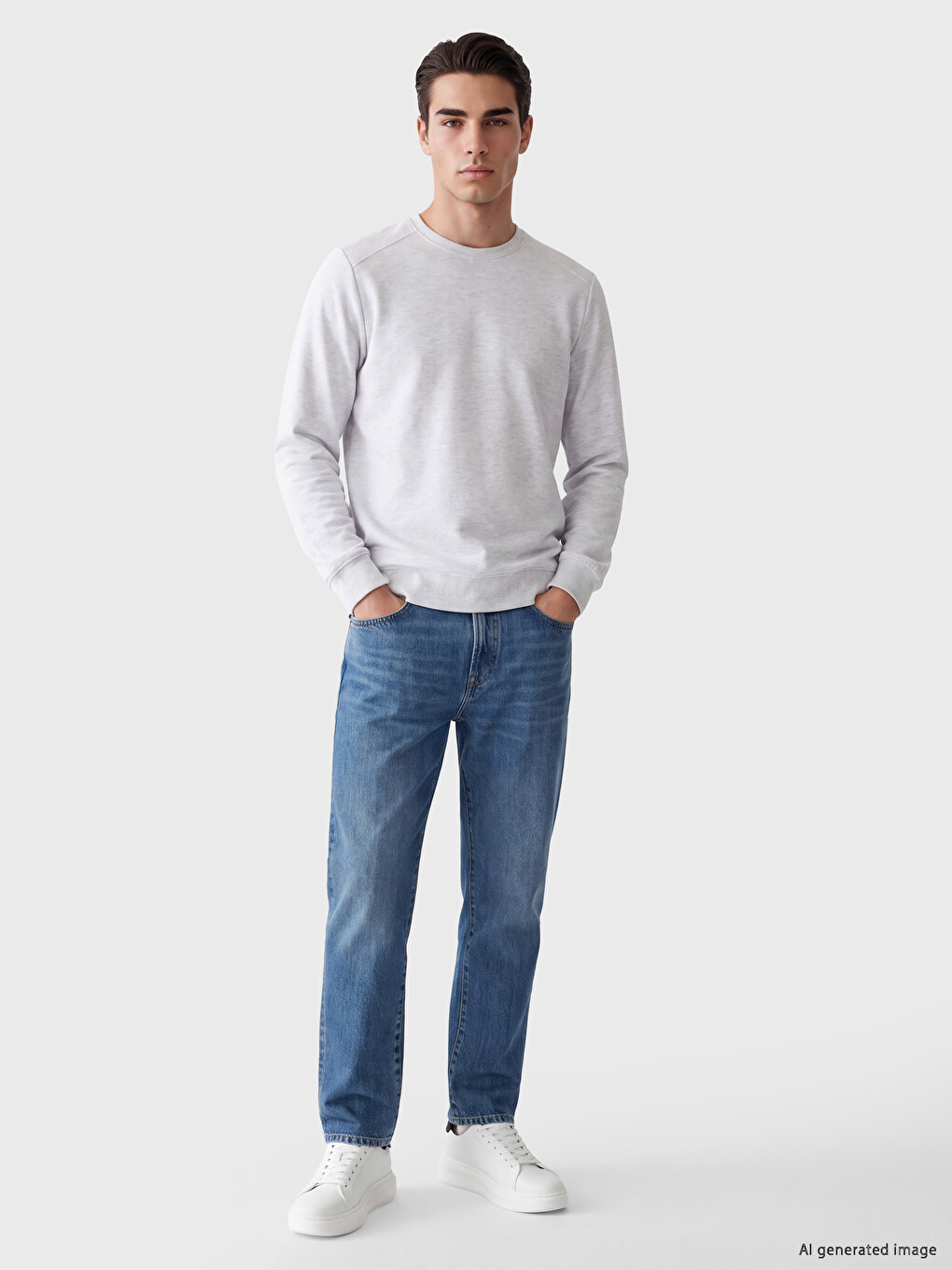 Man Grey Sweatshirt-1
