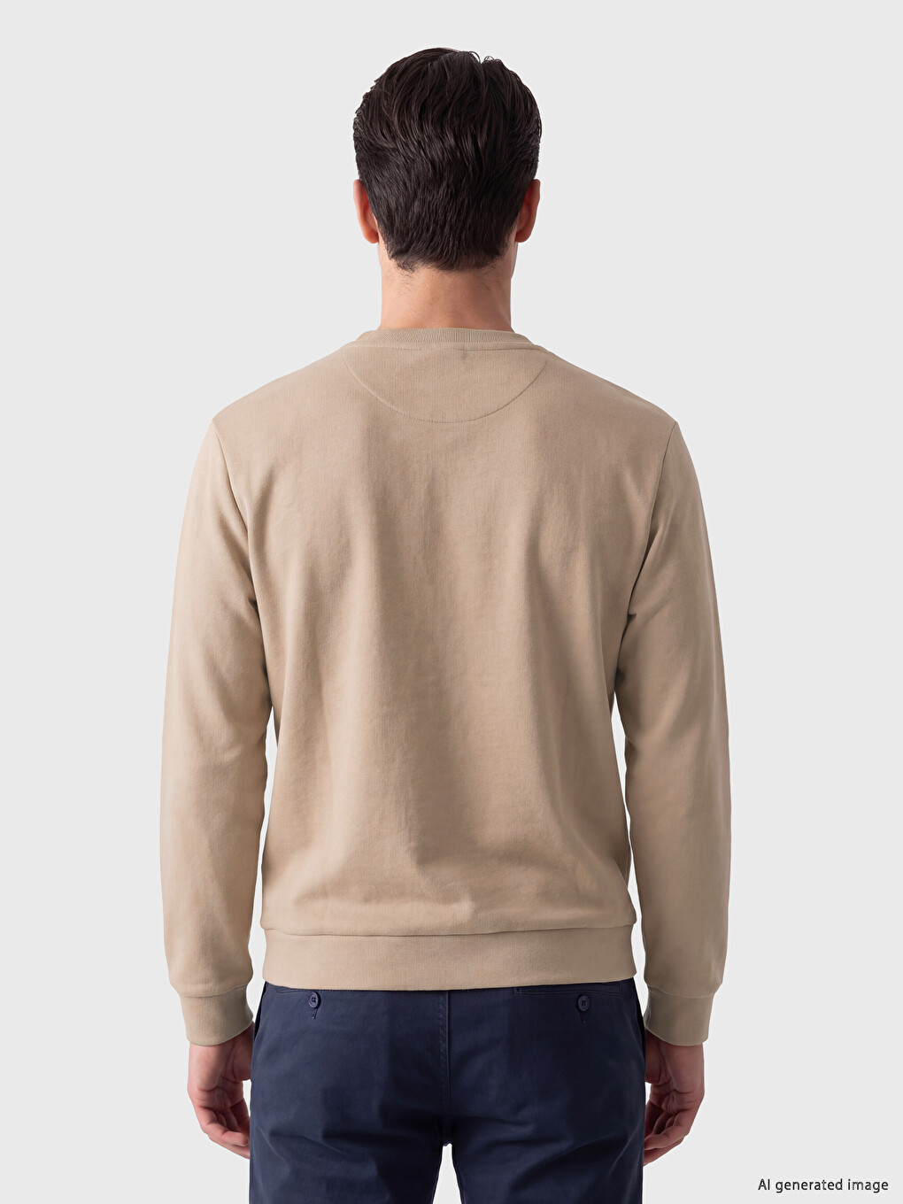 Man Beige Sweatshirt-2
