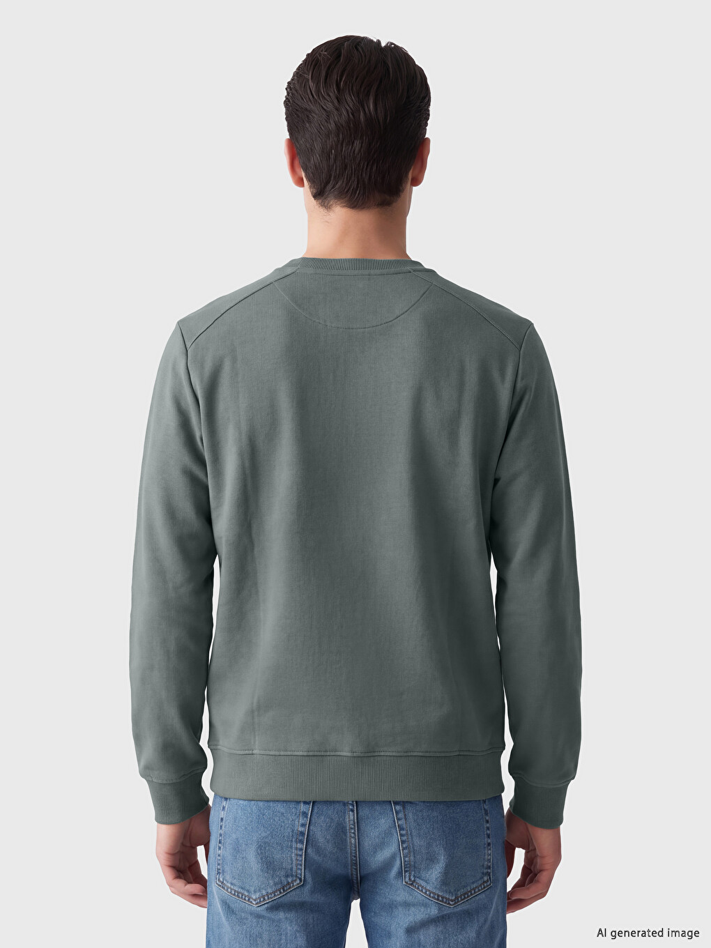 Man Green Sweatshirt-2