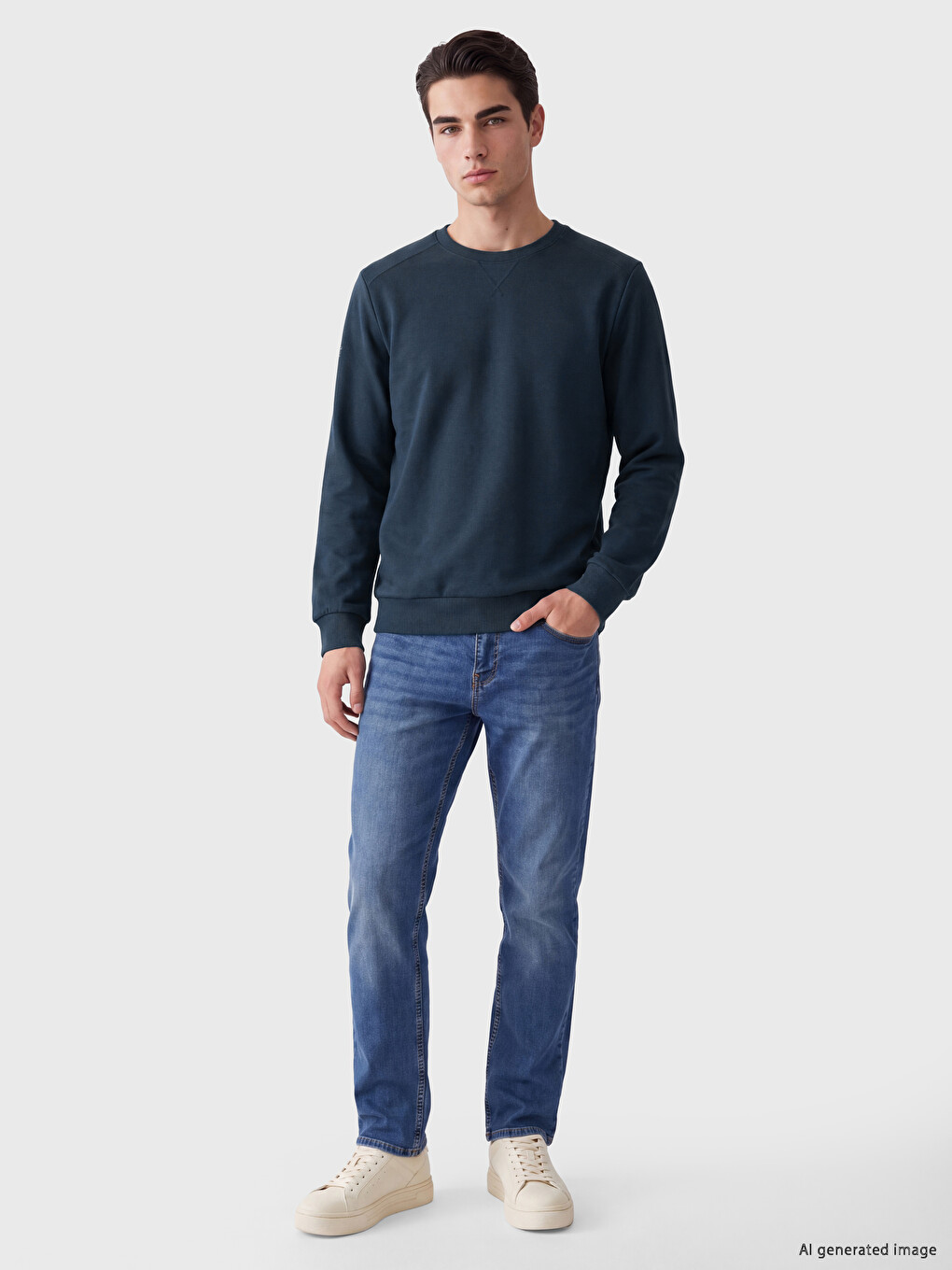 Man Petrol Sweatshirt-1