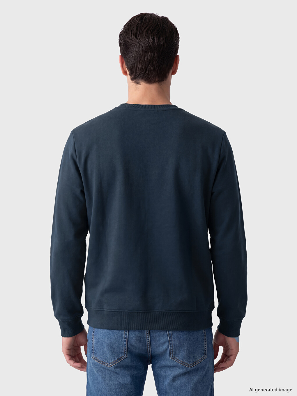 Man Petrol Sweatshirt-2