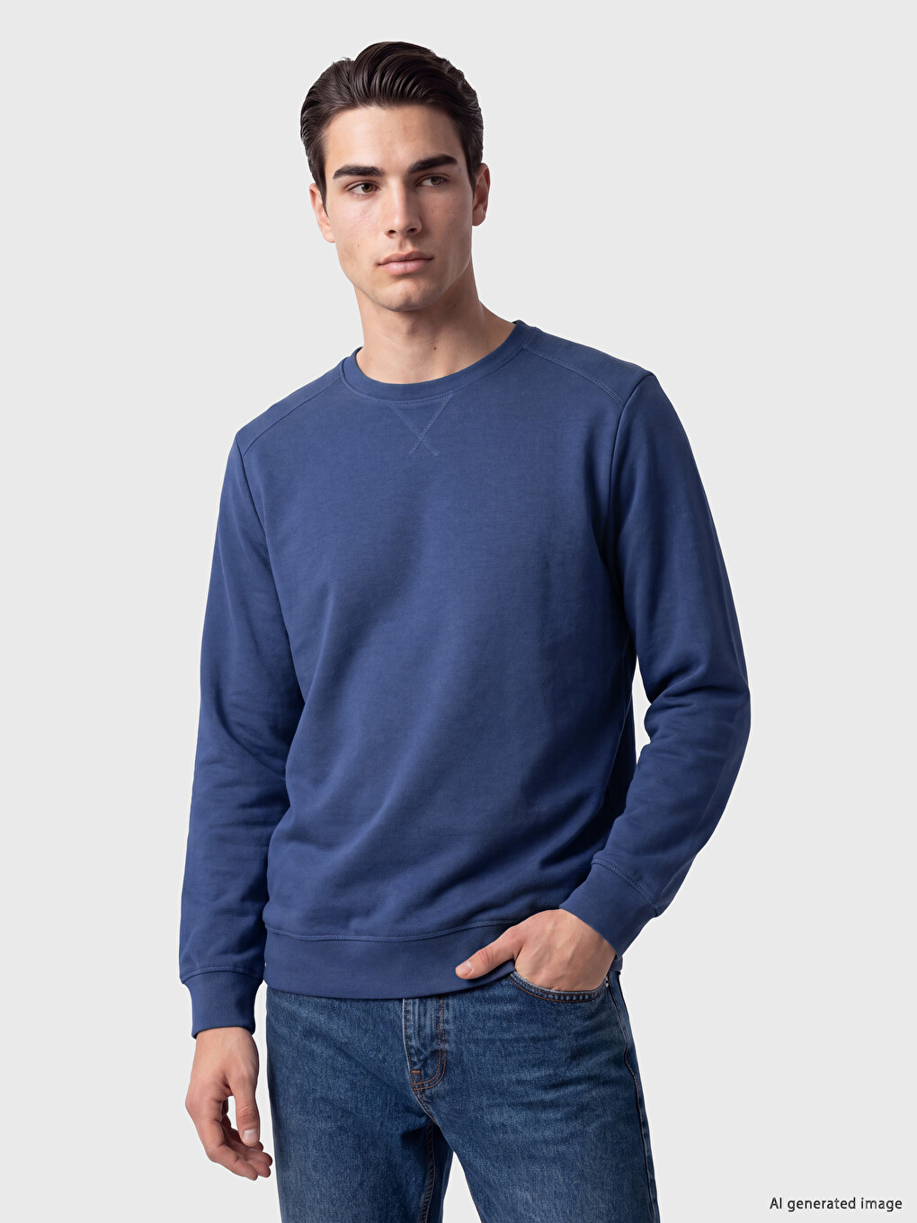 Man Indigo Sweatshirt