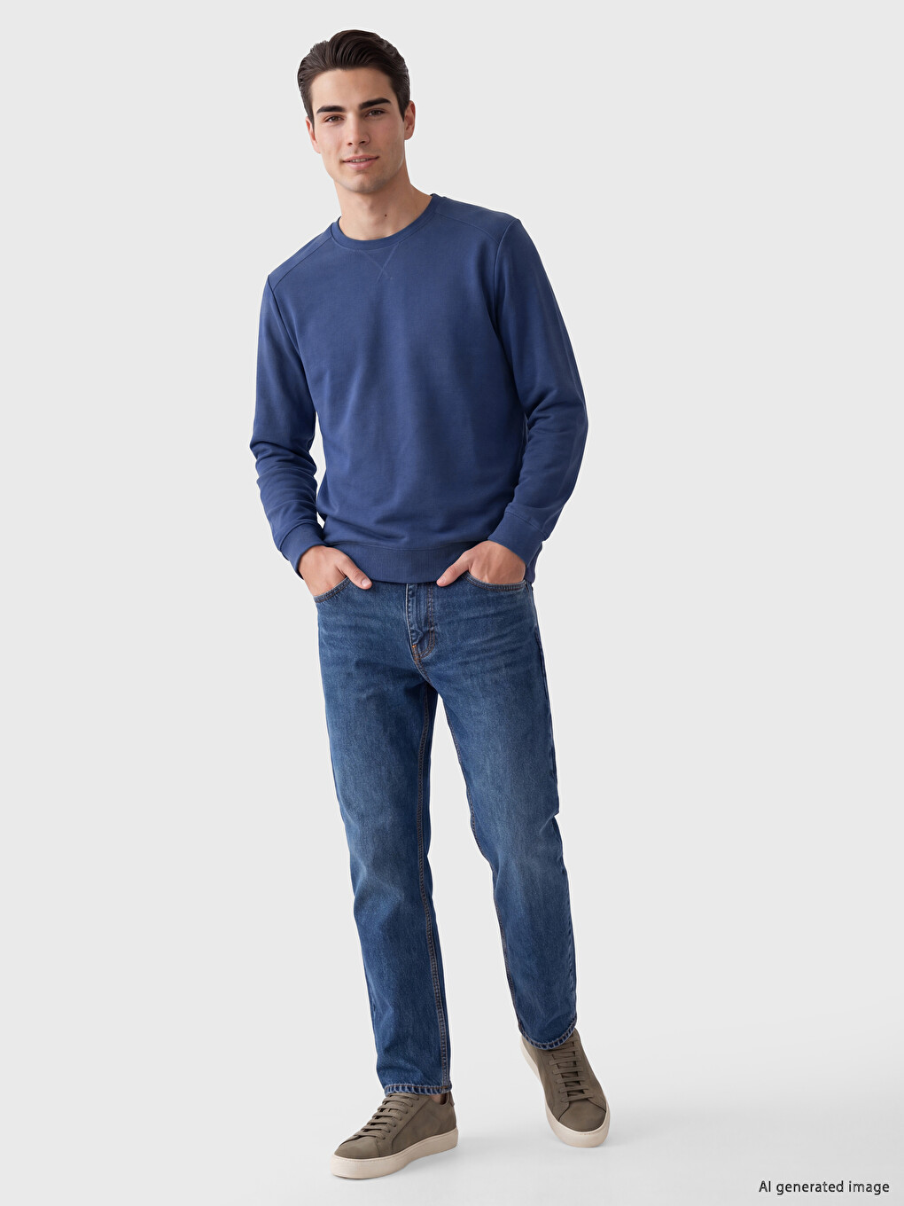 Man Indigo Sweatshirt-1