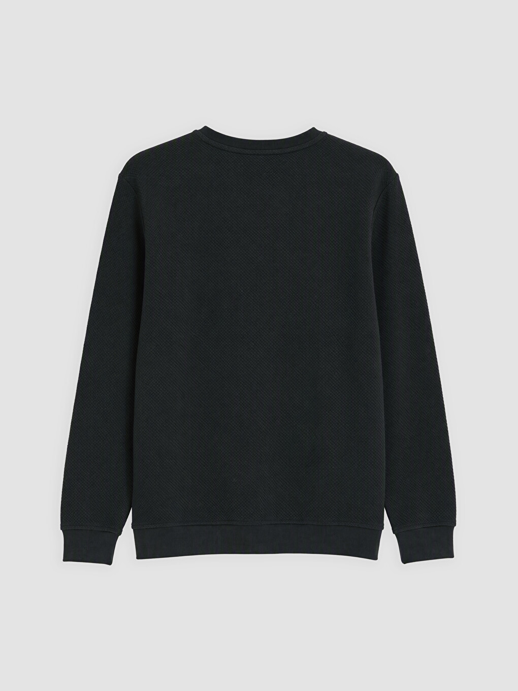 Yeşil Bisiklet Yaka Erkek Sweatshirt-1