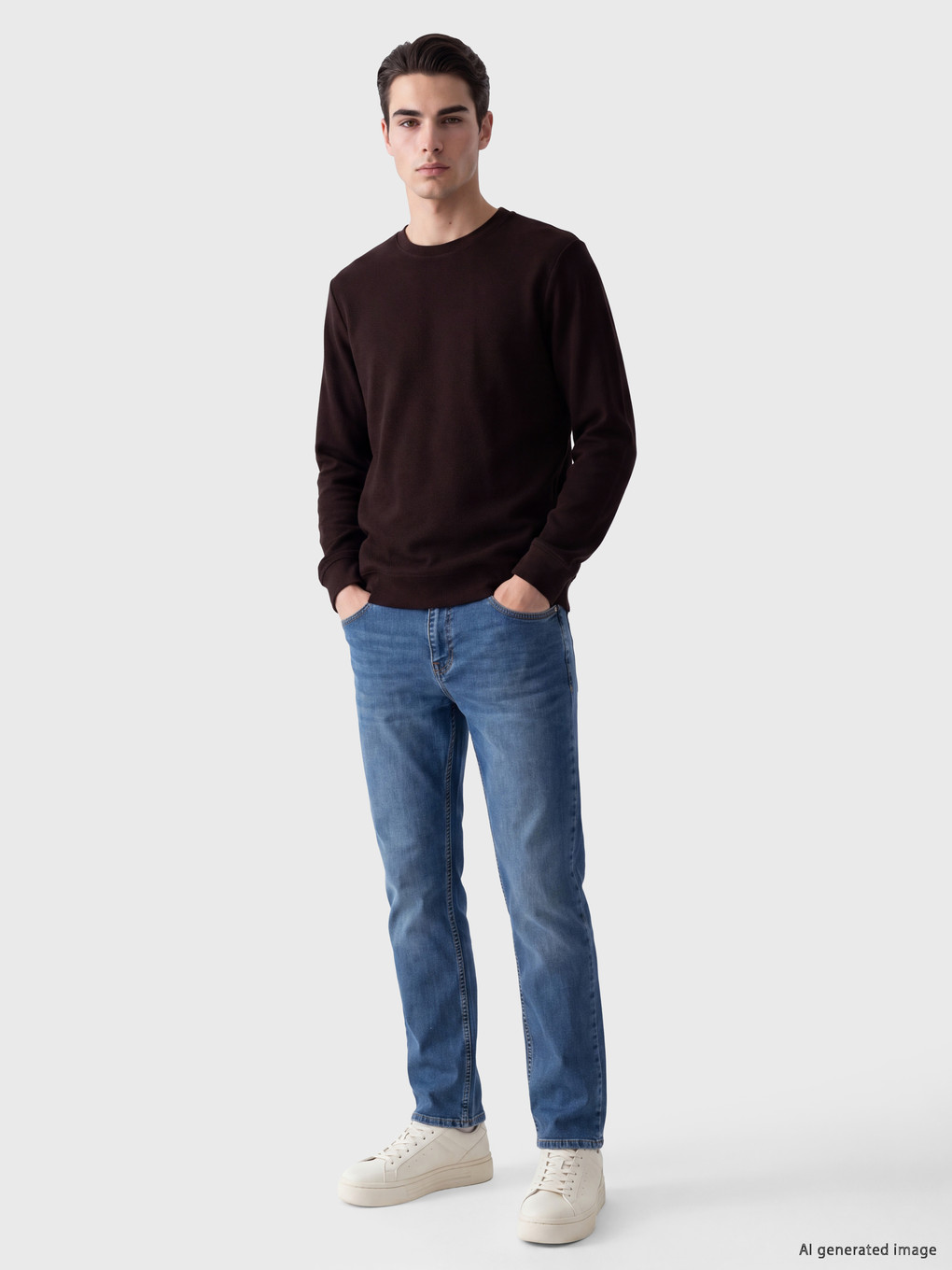Crew Neck Men's Sweatshirt-1