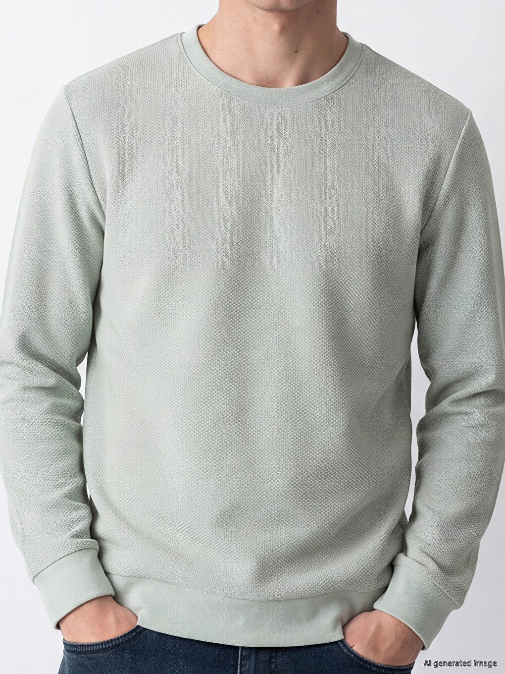 Man Green Sweatshirt-2