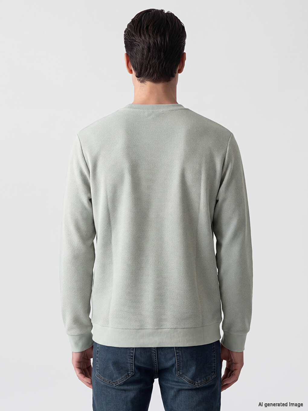 Man Green Sweatshirt-3