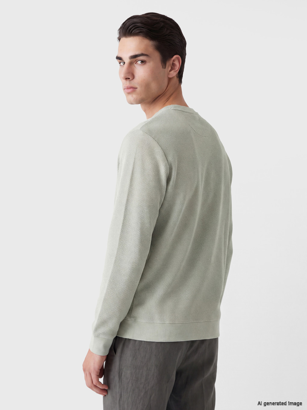 Crew Neck Men's Sweatshirt-3