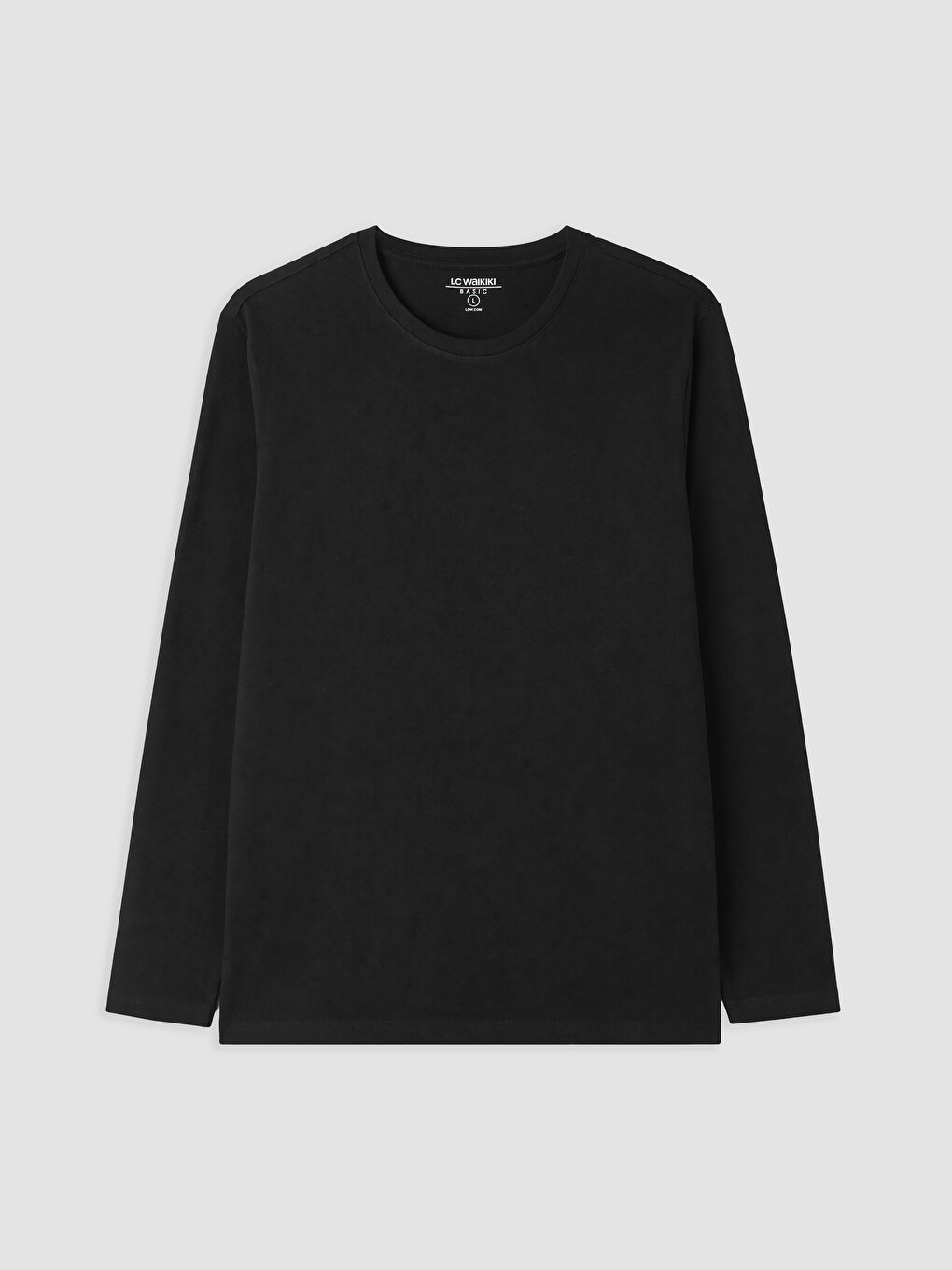 Crew Neck Long Sleeve Jersey Men's T-shirt-4