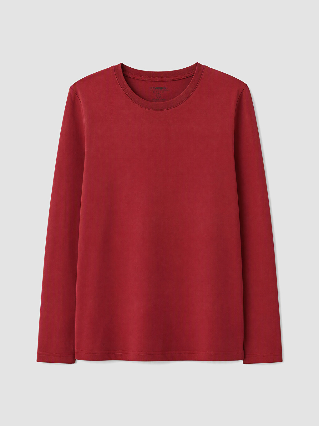 Crew Neck Long Sleeve Jersey Men's T-shirt-3