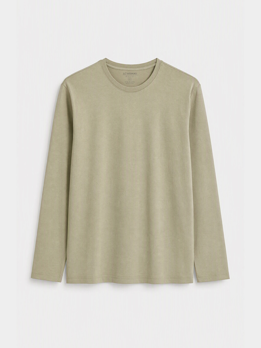 Crew Neck Long Sleeve Jersey Men's T-shirt-3