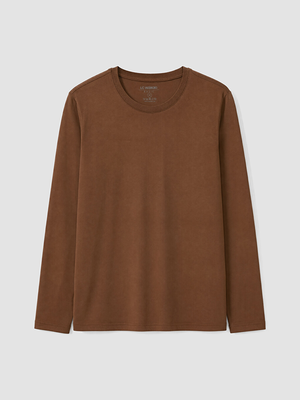 Crew Neck Long Sleeve Jersey Men's T-shirt-3