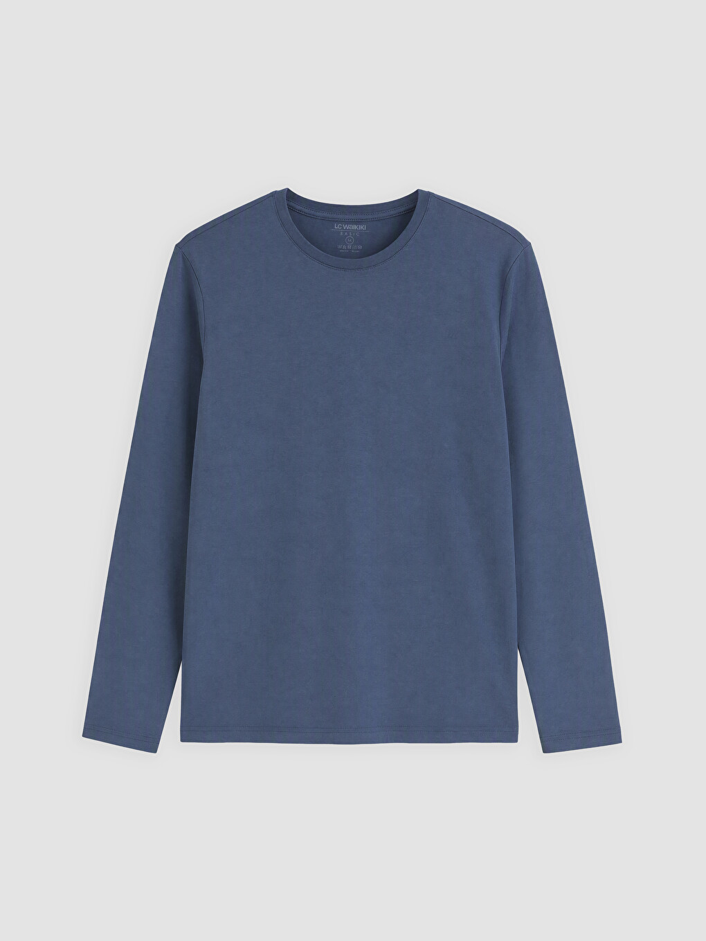 Crew Neck Long Sleeve Jersey Men's T-shirt-3