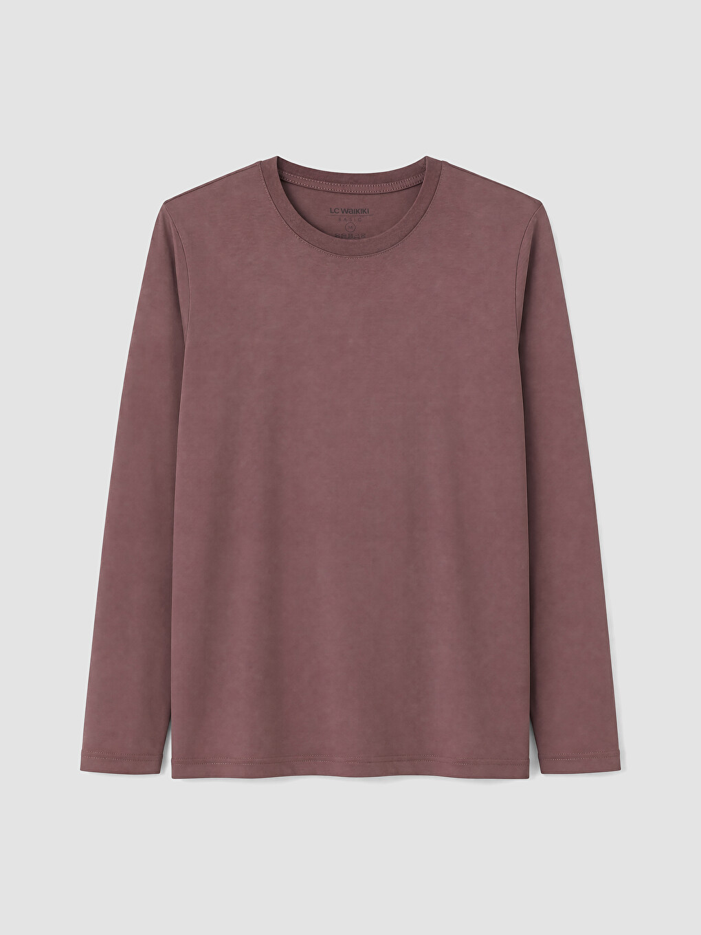 T-shirt Me Jakë Të Rrumbullakët Dhe Mëngë Të Gjata Për Burra-4