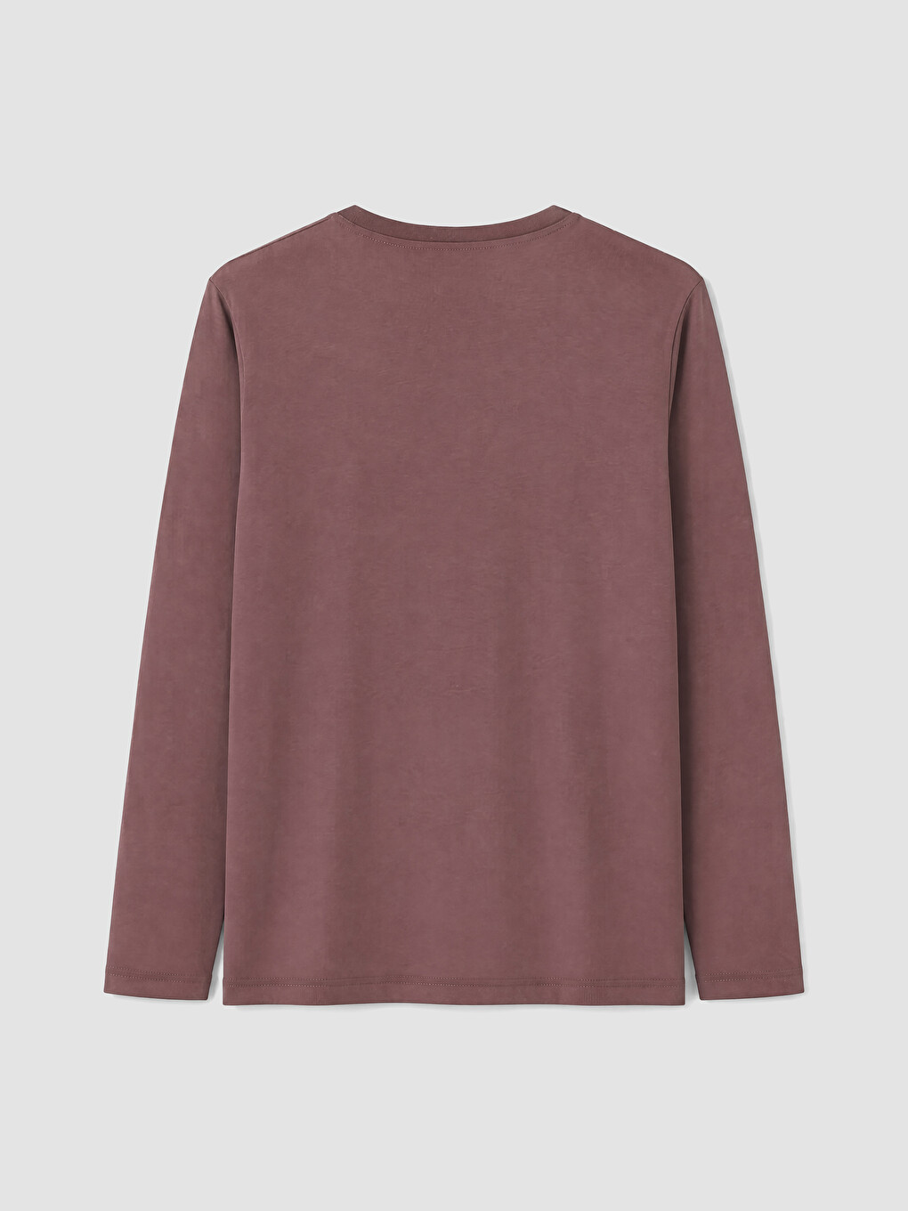T-shirt Me Jakë Të Rrumbullakët Dhe Mëngë Të Gjata Për Burra-6