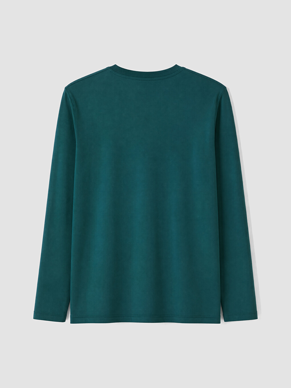 Crew Neck Long Sleeve Jersey Men's T-shirt-2