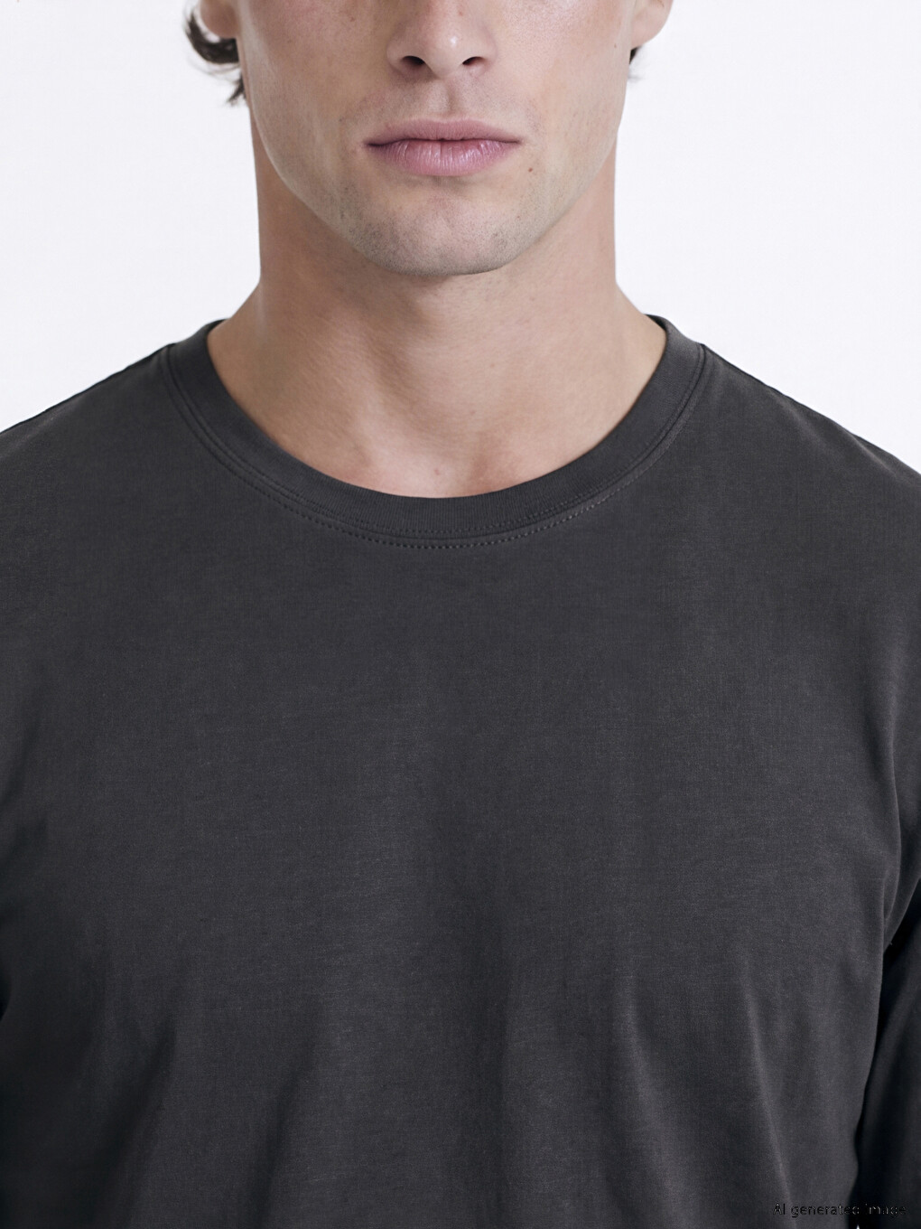 Crew Neck Long Sleeve Jersey Men's T-shirt-2