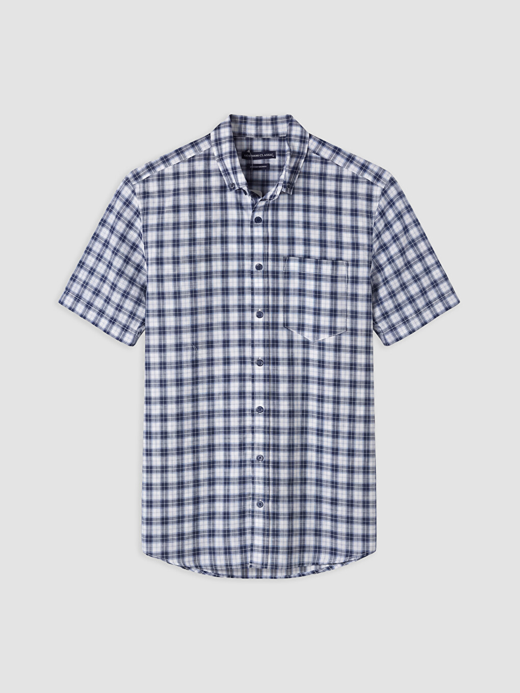Regular Fit Plaid Poplin Men's Shirt-3