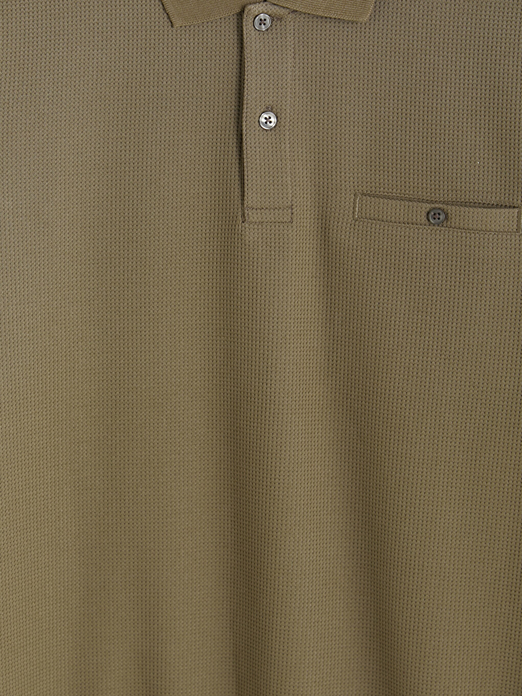 Kahverengi Polo Yaka Erkek Sweatshirt-4