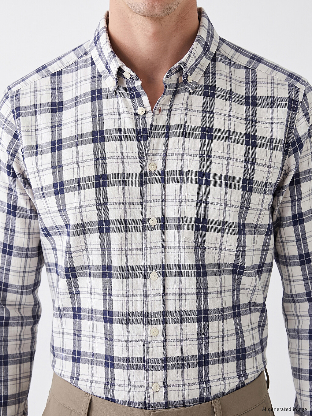 Man Beige Shirt-2