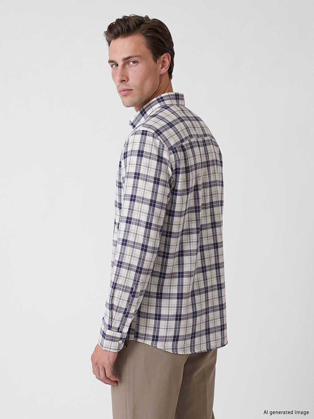 Man Beige Shirt-3