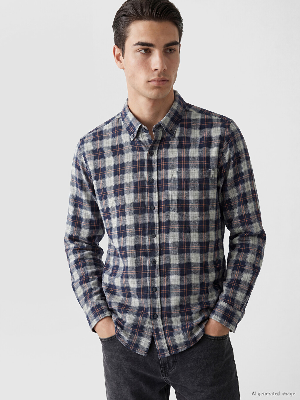 Man Grey Shirt