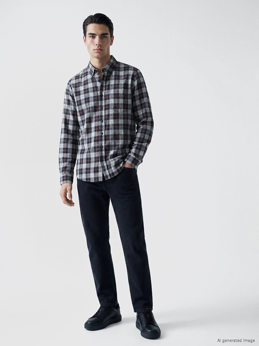 Man Grey Shirt-1