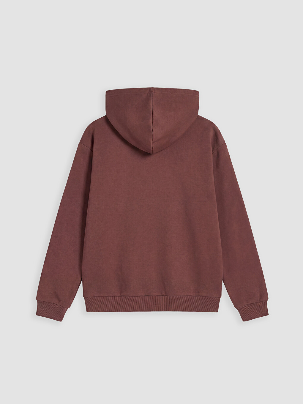 Kahverengi Kapüşonlu Erkek Çocuk Fermuarlı Sweatshirt-2
