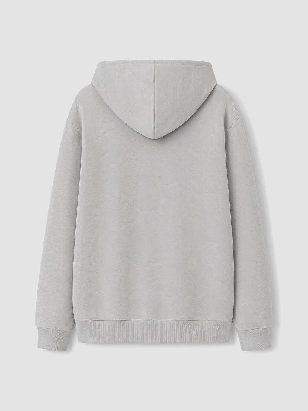 Gri Kapüşonlu Erkek Çocuk Fermuarlı Sweatshirt-2