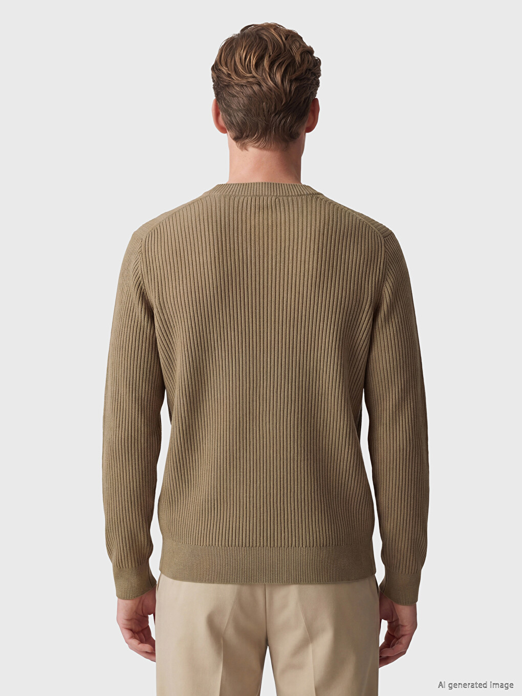 Regular Fit V Neck Men's Knitwear Cardigan-3