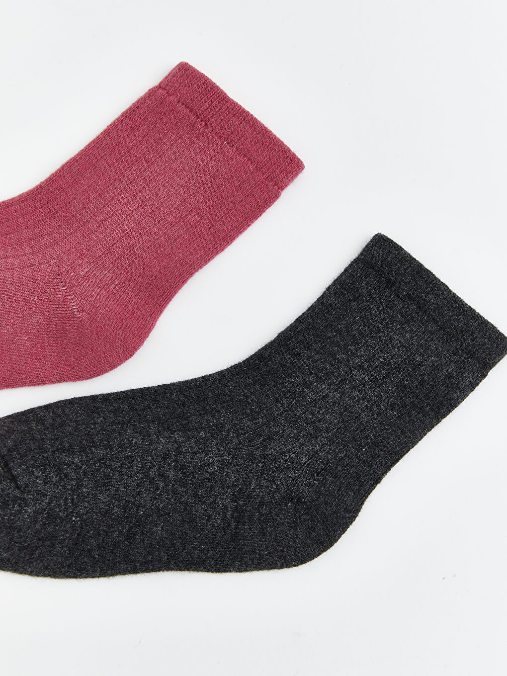 Pembe Kız Çocuk Soket Çorap 2'li-1