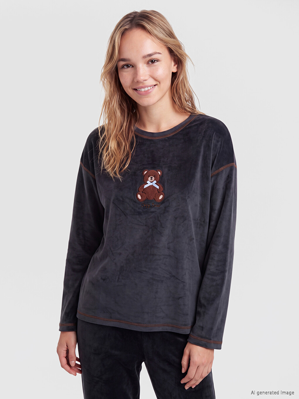 Woman Black Pyjama Set-1