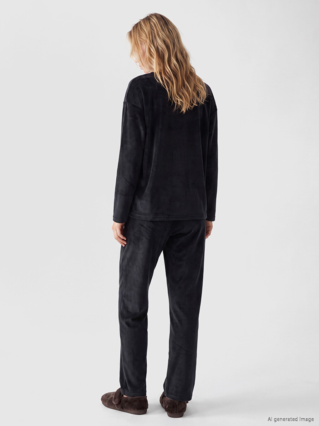 Woman Black Pyjama Set-3