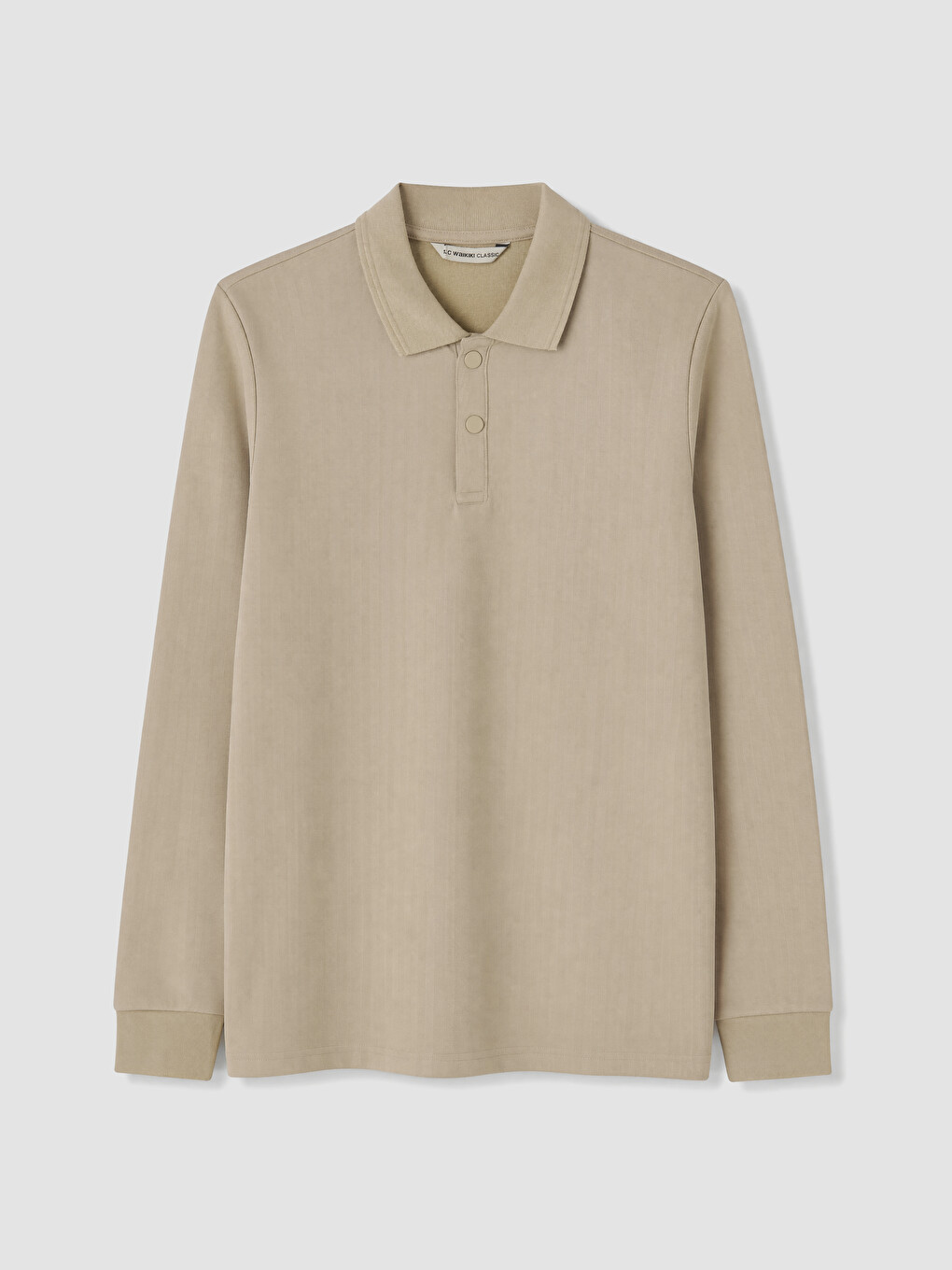 Man Beige Sweatshirt