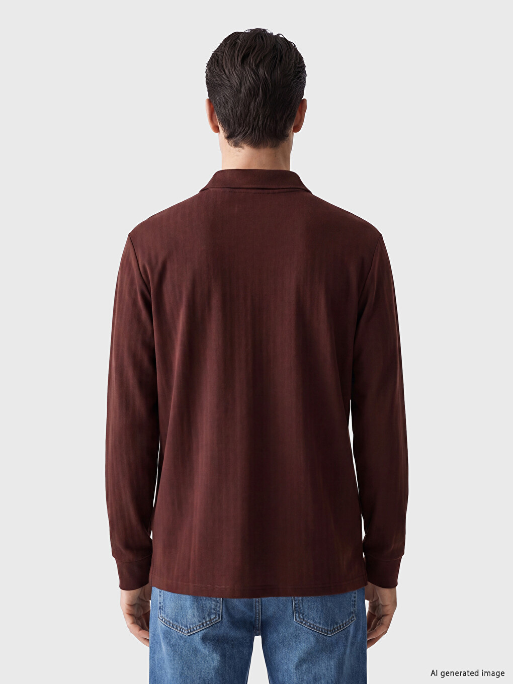 Man Brown Sweatshirt-2