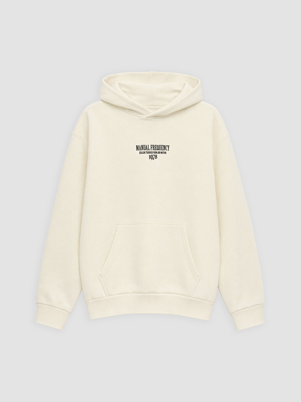 Man Ecru Hoodie-4
