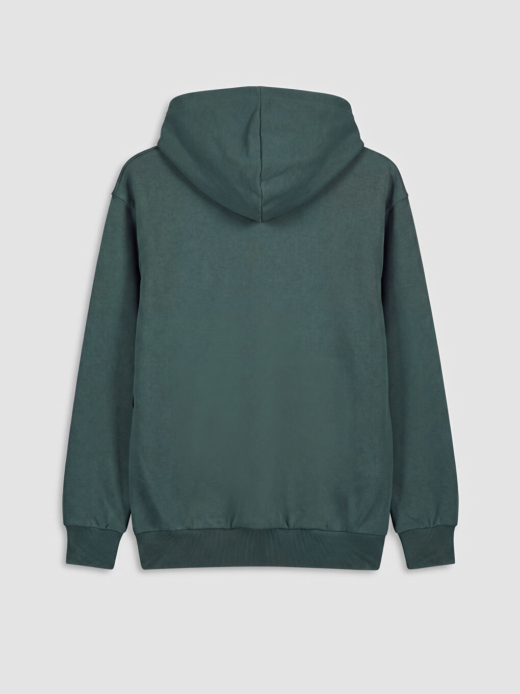 Yeşil Kapüşonlu Baskılı Erkek Çocuk Sweatshirt-1