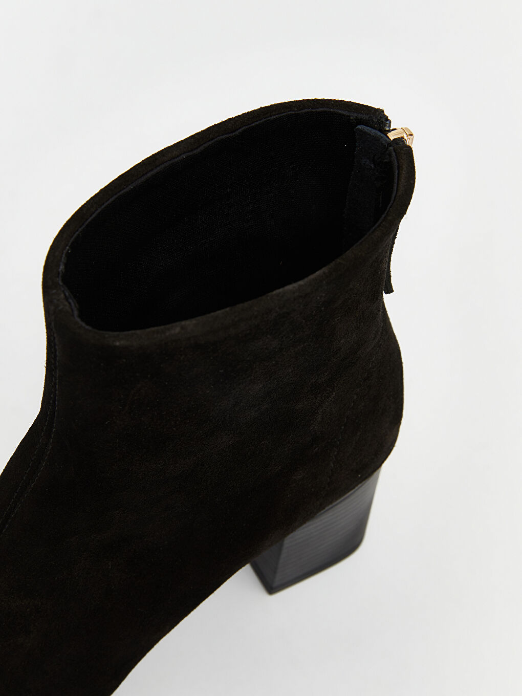 Siyah Süet Kadın Topuklu Ayakkabı-5