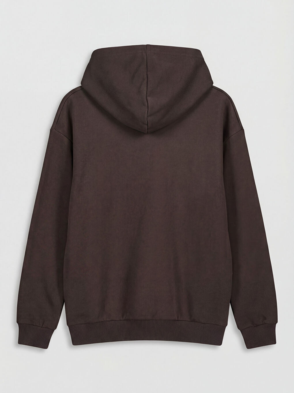 Kahverengi Kapüşonlu Baskılı Erkek Çocuk Sweatshirt-1