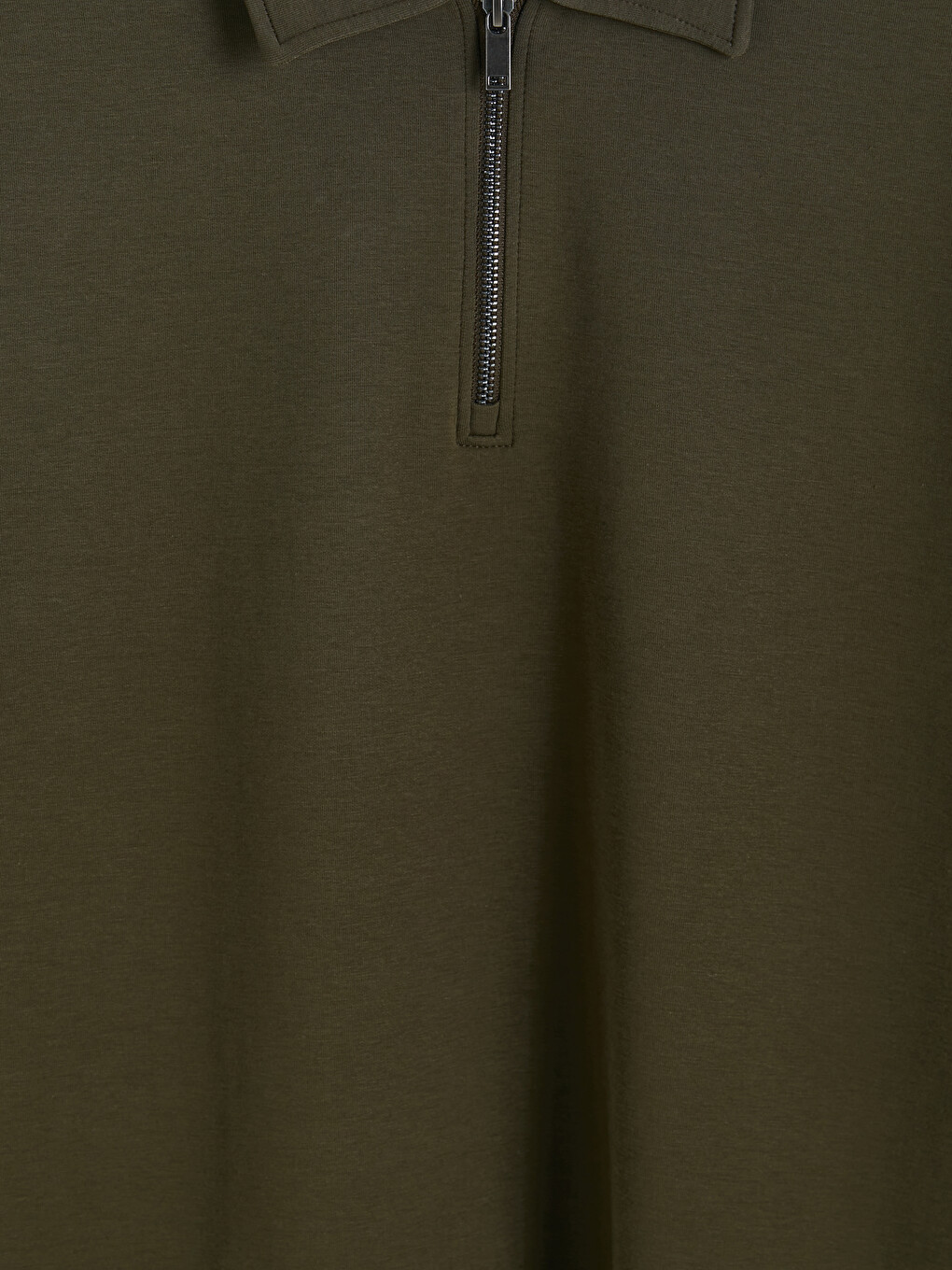 Mashkull Ngjyre Kaki Sweatshirt-1