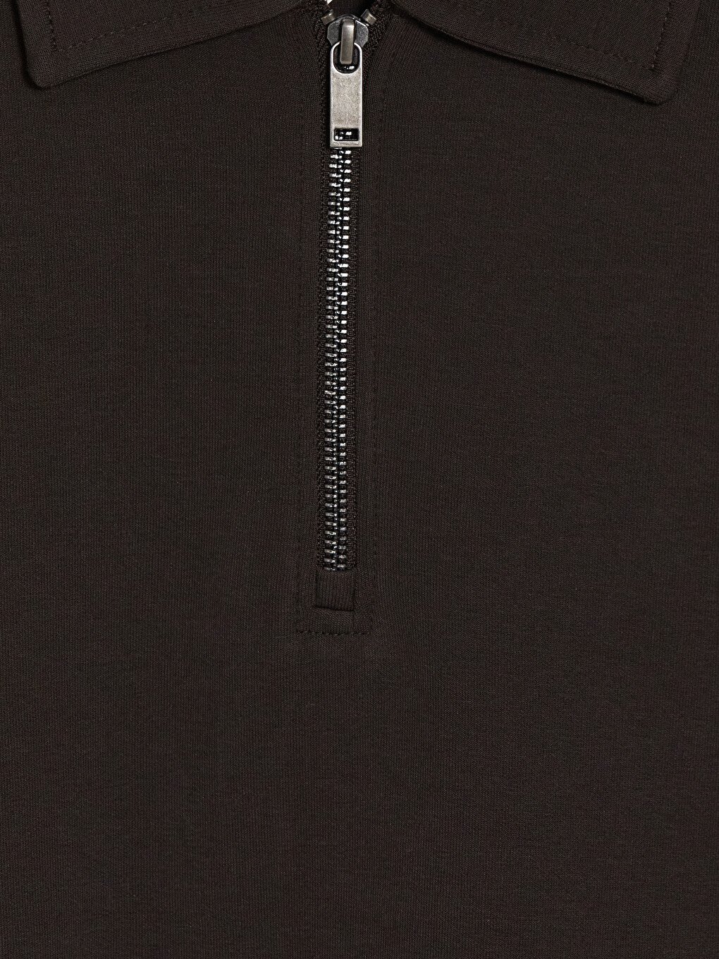 Mashkull Ngjyre Kafe Sweatshirt-6