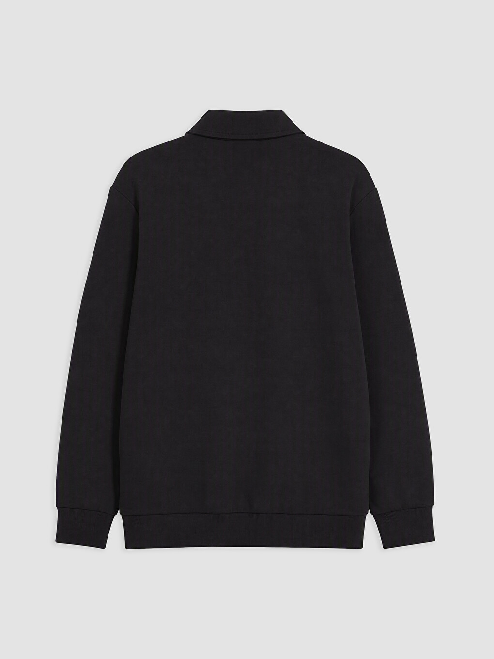 Polo Collar Men's Sweatshirt-1