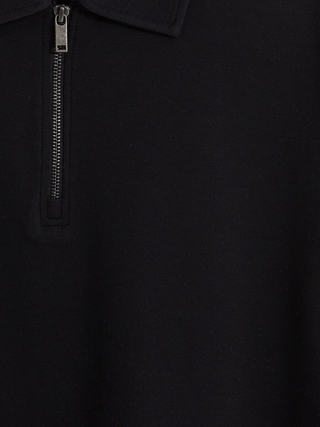 Polo Collar Men's Sweatshirt-2