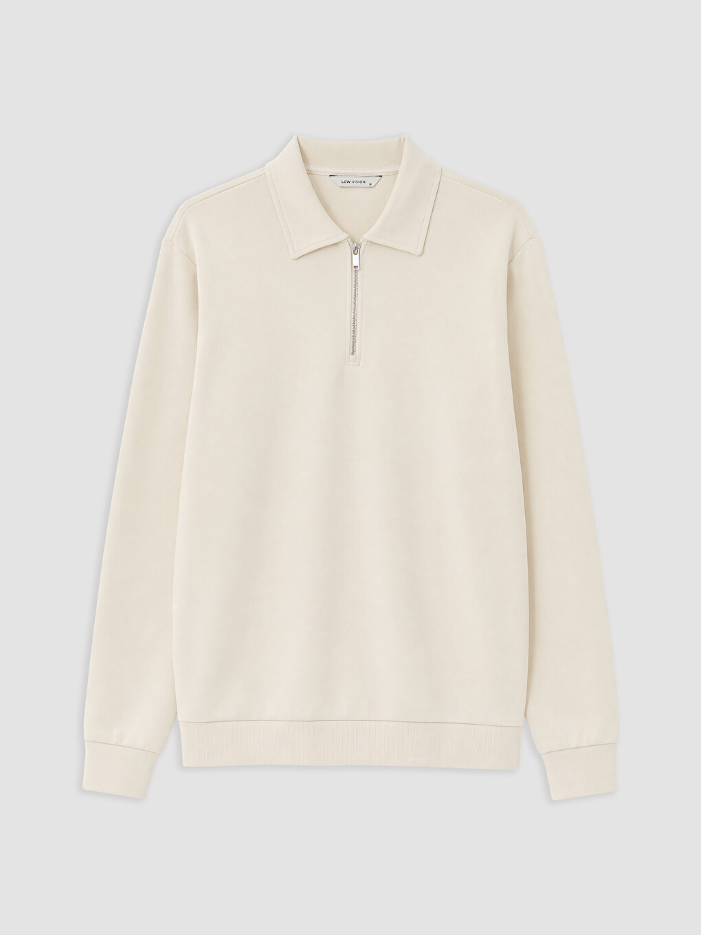 Polo Collar Men's Sweatshirt