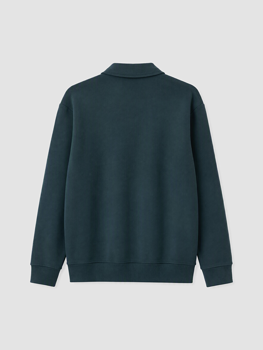 Petrol Polo Yaka Erkek Sweatshirt-2